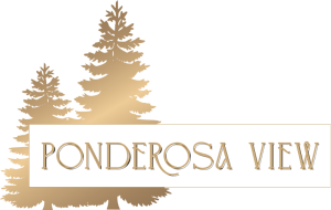 Ponderosa View logo with tree design